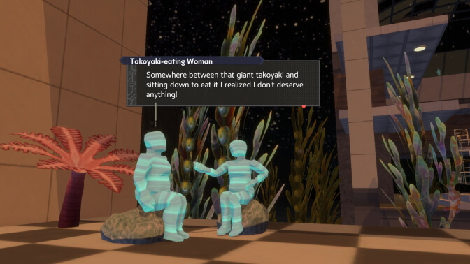 A screenshot showcasing one of the game's cutscenes.