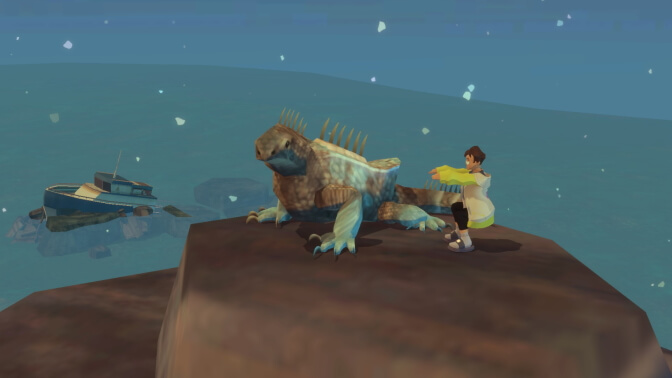 A cool lizard you can find in game.