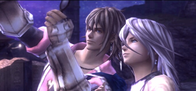 An image of Zael and Callista looking at the stars with a pair of lenses
